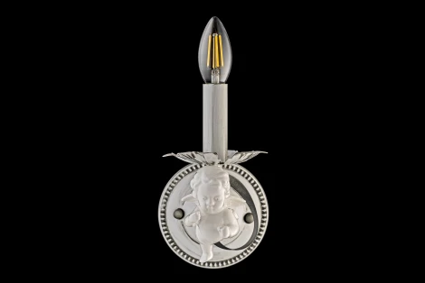 Бра Arti Lampadari Surano E 2.1.1 S (220V, подсвечник, свеча, лепестки, листья, ангелы)