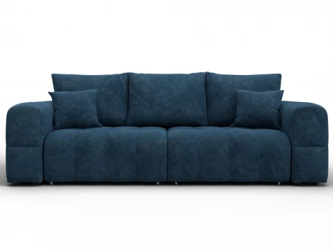 Диван прямой Лига-110 НПБ (ДВП,ДСП,ЛДСП,Брус,Фанера,Велюр/Синий) Лига Диванов 136507