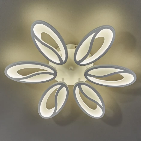 Потолочная люстра Escada Grain 10222/6LED 93W (регулировка яркости, 220V, цветы)