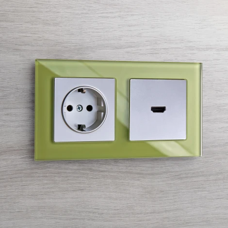 Розетка встраиваемая HDMI (серебряный) (a039268) Werkel механизмы серебряные WL06-60-11