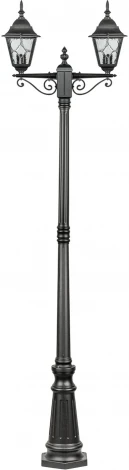 Наземный фонарь IP44 Oasis Light QUADRO M lead GLASS 79909MAlgW Bl (220V, фонарь)