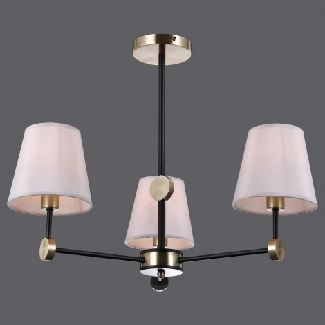 Потолочная люстра на штанге ILLUMICO IL0394-3CSQ-24 BK AB CASTOR (220V)