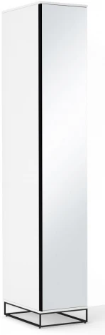Шкаф-пенал с зеркалом City глубина 60 см. белый R-Home арт.401055138h
