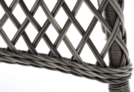 "Эспрессо" плетеный круглый стол, диаметр 118 см, цвет графит 4SIS арт.УТ-00005266