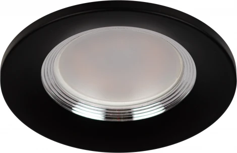 Встраиваемый точечный светильник ЭРА KL107 BK/SL (12V, круглые)