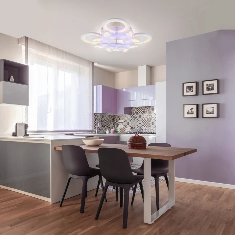 Потолочная люстра светодиодная Escada Butterfly 10272/8LED 117W White