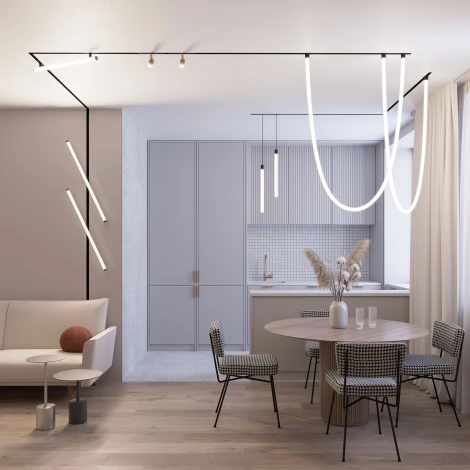 Трековый светильник магнитный светодиодный MAG-ORIENT-TUBE-TURN-L600-20W Day4000 (WH, 180 deg, 48V) (Arlight, IP20 Металл) 036474