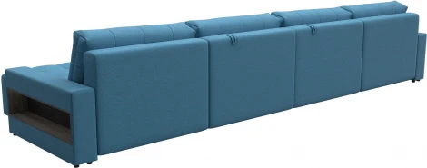 Диван п-образный с полками Лига-053 НПБ Лонг Лига Диванов (Рогожка) арт.128979