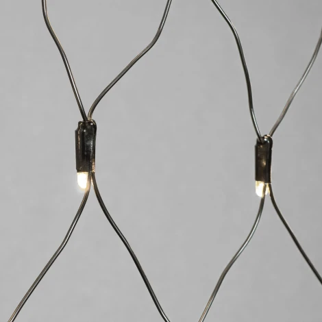 Светодиодная сеть с колпачком 2 x 3 м тепло-белая 220В, 384 LED, провод черный ПВХ, IP65 Laitcom NTL384CAP-11-2WW