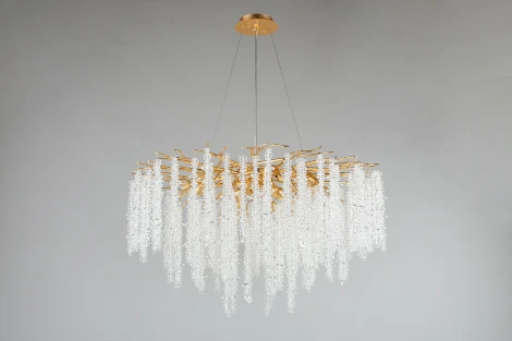 Подвесная люстра Aployt Paulina APL.848.03.15 (220V, хрусталь, на тросе, ветки)