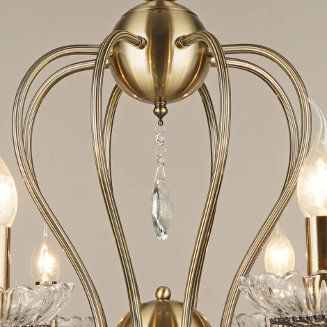 Подвесная люстра Reluce 04462-0.4-08 (220V, подвески, на цепи, подсвечник, свеча)