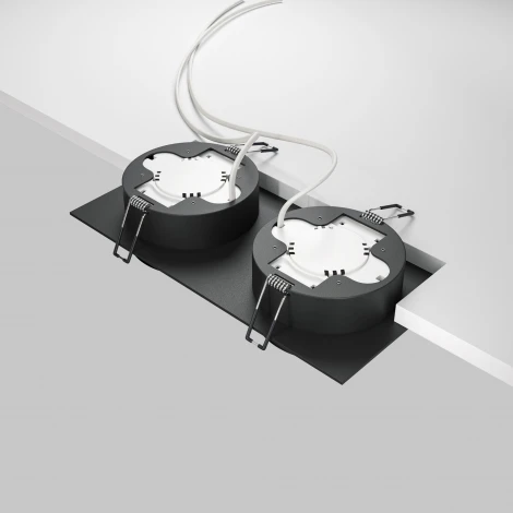 Встраиваемый светильник Hoop GX53 2x15W Maytoni DL086-02-GX53-SQ-B (220V)