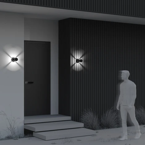 Настенный уличный светильник Maytoni Vint O458WL-L9GF3K (LED, 220V, круглые, IP65)