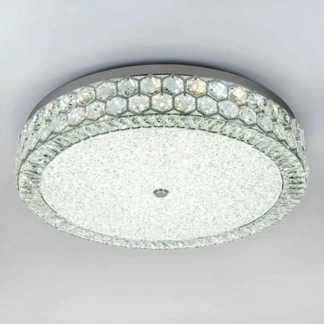 Потолочный светильник светодиодный хрустальный с пультом с регулировкой цветовой температуры LED4U LED4U L1180-700 CR