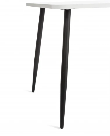 Стол PLUTO ЛДСП/металл, 120x80x77 см, Белый/Черный Tetchair 19316