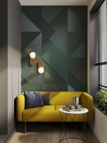 РИО Диван прямой горчичный D1 furniture арт.AAA41676004