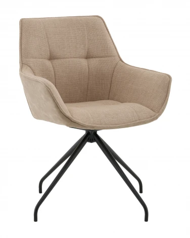 Кресло вращающееся Кимберли рогожка/замша бежевый Stool Group арт.УТ000041751