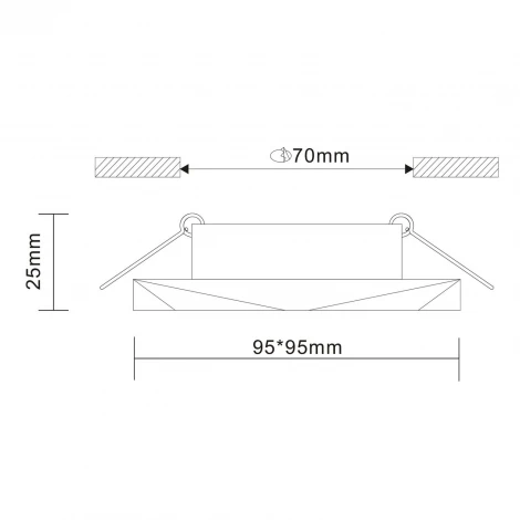 Встраиваемый точечный светильник ST Luce Ovasis ST203.408.01 (220V)