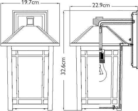 Настенный уличный фонарь Quoizel Cedar Point QZ-CEDAR-POINT-M-BK (220V, IP44)