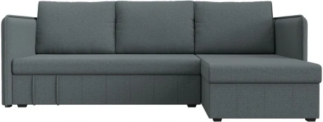 Диван угловой Слим правый угол (Серый/Рогожка) Лига Диванов арт.121149