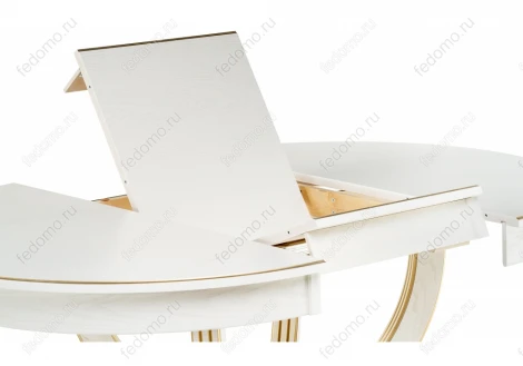 Стол Woodville Дорсет молочный / золото 483904