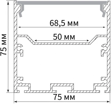 Профиль для светодиодной ленты 10376 Feron