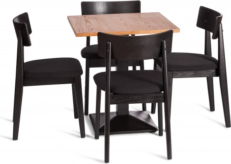 Стул THOR Tetchair (Дерево вяз,Лен/Черный) арт.24401