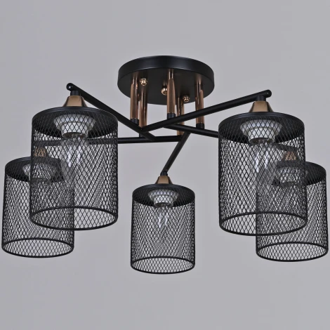 Потолочная люстра на штанге Reluce 91360-0.3-05 BK+FG