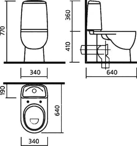 Унитаз-компакт Sanita luxe Best luxe без микролифта