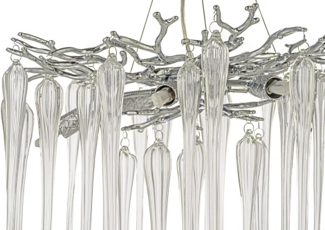 Подвесная люстра Dio D`arte Tavenna Nickel Tavenna H 1.5.46.101 N (220V, хрусталь, на тросе)