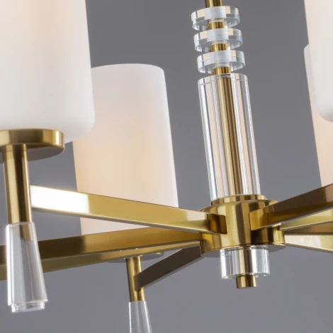 Потолочная люстра на штанге Freya Chic FR2031PL-08BS (220V, круглые)