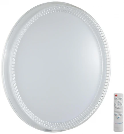 Настенно-потолочный светильник Sonex Depax 7643/EL пластик/белый/прозрачный LED 70Вт 3000-6000К D505 IP43 пульт ДУ (220V, круглые)