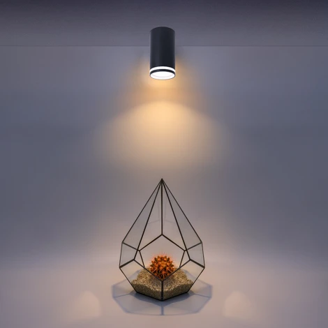 Точечный светильник накладной Wolta WSL-GU10/02BL под лампу GU10 Черный MODERNO