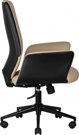 Офисное кресло для руководителей DOBRIN MAXWELL (кремово-черный)