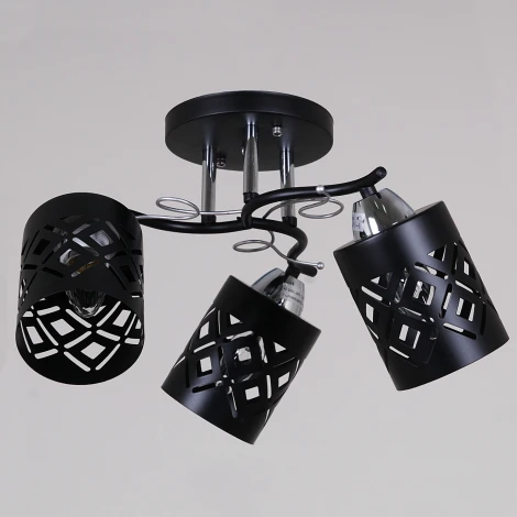 Потолочная люстра на штанге Reluce 08267-0.3-03 BK+CR (220V)