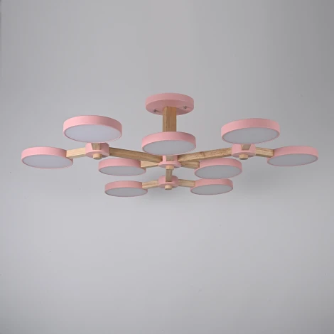 Потолочная люстра на штанге LED TURNA Розовый ImperiumLoft Turna-X01 (178303-26, Умный дом, WiFi, голосовое управление)