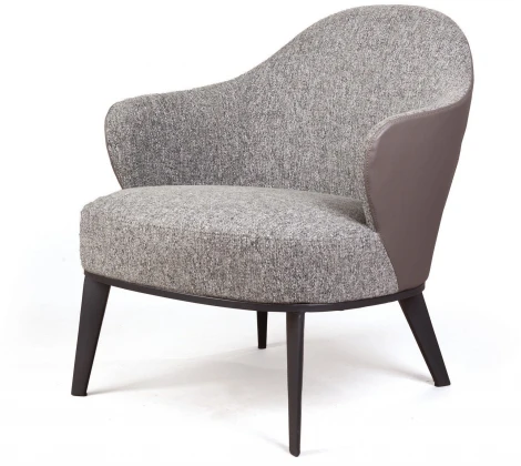 Лаунж Кресло Top Concept Leslie рогожка комби серый