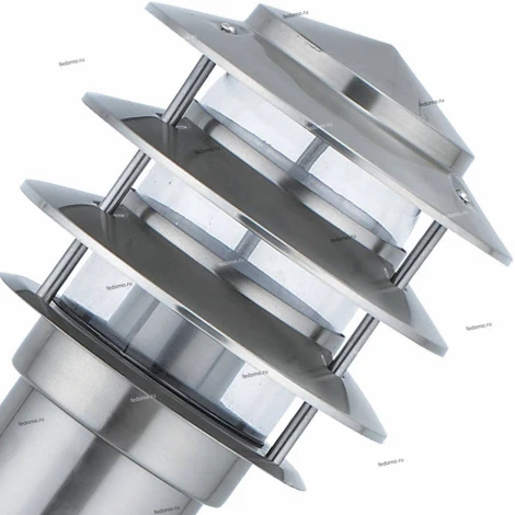 Светильник настенный уличный Horoz Kayin, 1 плафон, никель с прозрачным