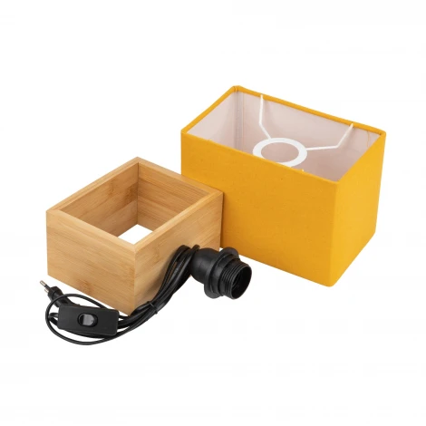 Настольная лампа оранжевый Uniel UML-B401 E27 ORANGE/WOOD