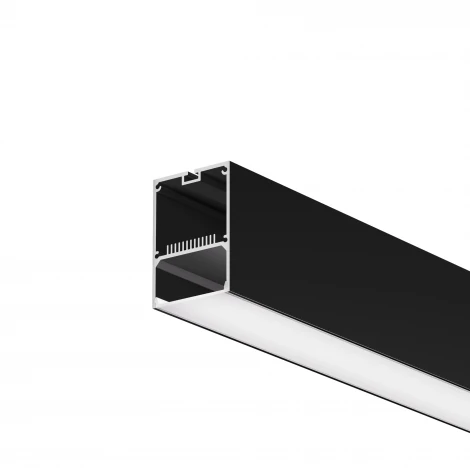 Алюминиевый профиль накладной-подвесной 50х70 черный 2 м Maytoni Led Strip 633017