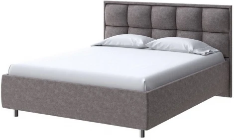PROxSON Кровать Chessy без основания (Ткань: Велюр Gratta 7 Жареный миндаль) 180x200