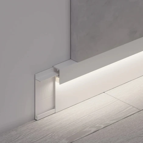 Профиль PLINTUS-H54B-2000 WHITE (Arlight, Алюминий) 046141