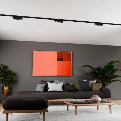 Трековый светильник светодиодный, магнитный 12W 220V Lightera Startrek 220 LE174TRL-12B3K