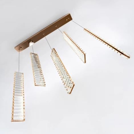 Подвесной светильник светодиодный хрустальный Modelux MODESTYLE MS.88909.5 GD