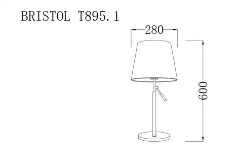 Интерьерная настольная лампа Lucia Tucci Bristol T895.1