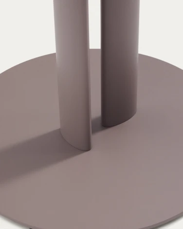 Уличный стол Sedalis из стали со столешницей из серо-коричневого алюминия Ø80 см арт.251577