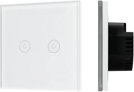 Выключатель сенсорный SWT-OMALI-S02-ZB-WH (250V, 10A, Zigbee) (Arlight, Стекло) 050041