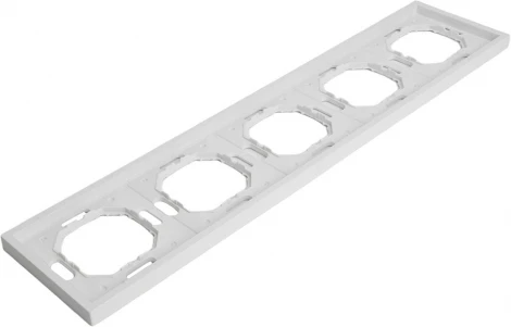 Рамка на 5 постов (белый) Stekker Эмили 49888