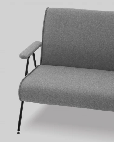 Диван Эндино рогожка серый Stool Group арт.УТ000041563