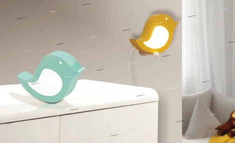 Бра Eglo Sparino 96853 (для детской, LED, 220V, выключатель, для девочки, для мальчика, птички)